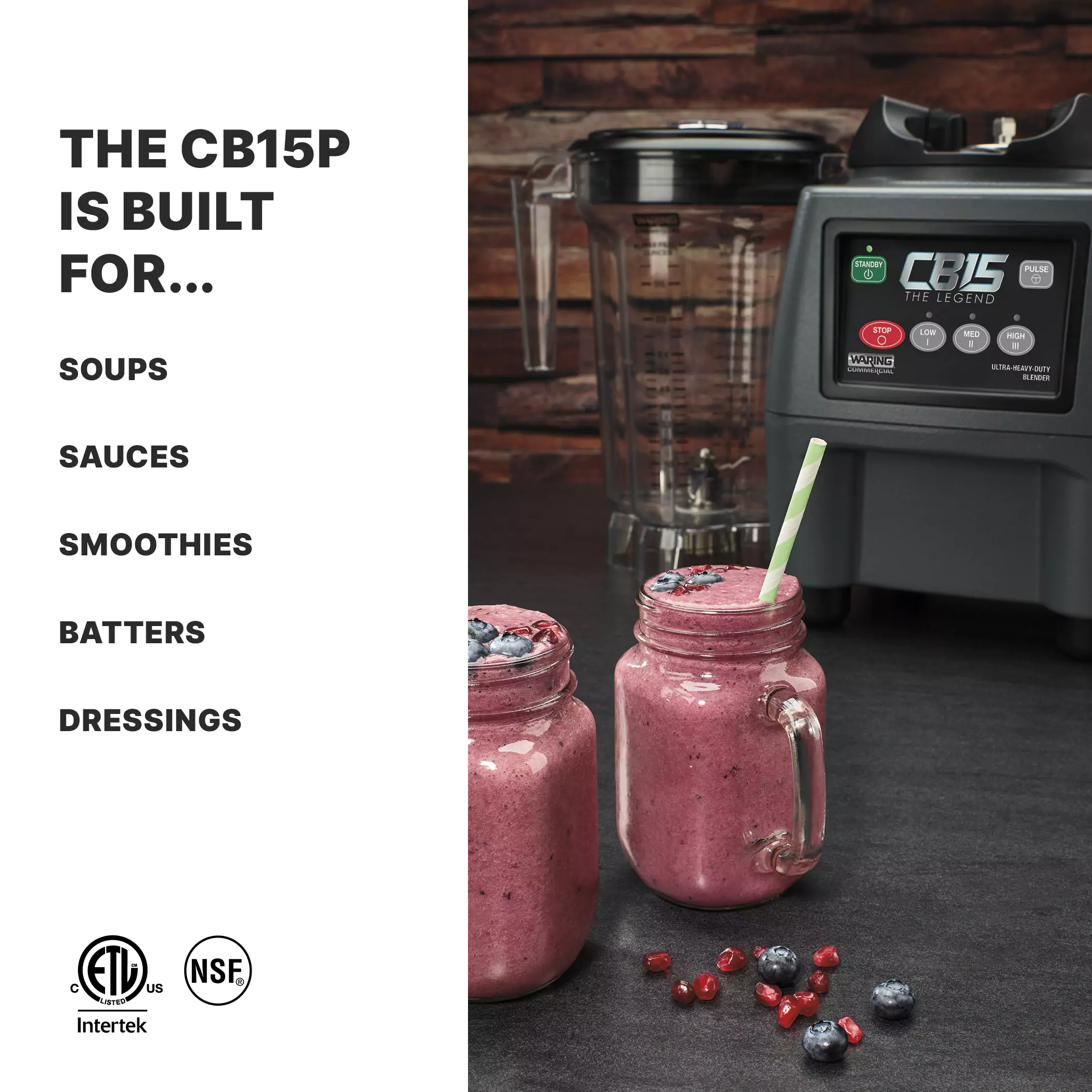 The Legend One-Gallon Food Blender with Copolyester Container